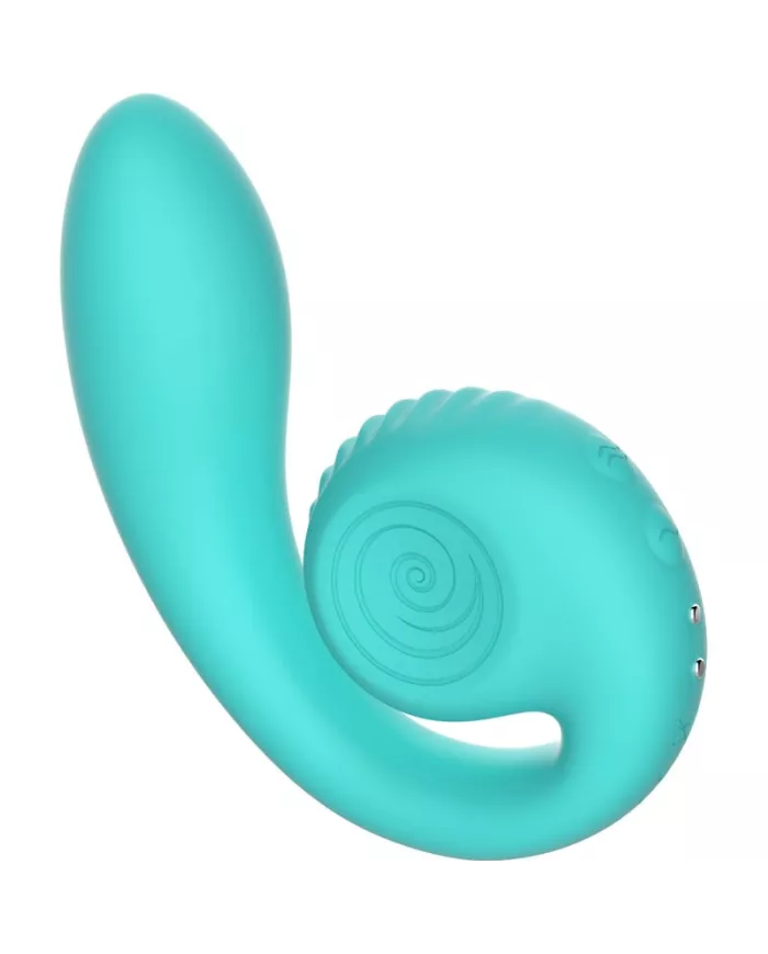 SNAIL VIBE - STIMULATEUR DOUBLE GIZI TURQUOISE SNAIL VIBE - STIMULATEUR DOUBLE GIZI TURQUOISE