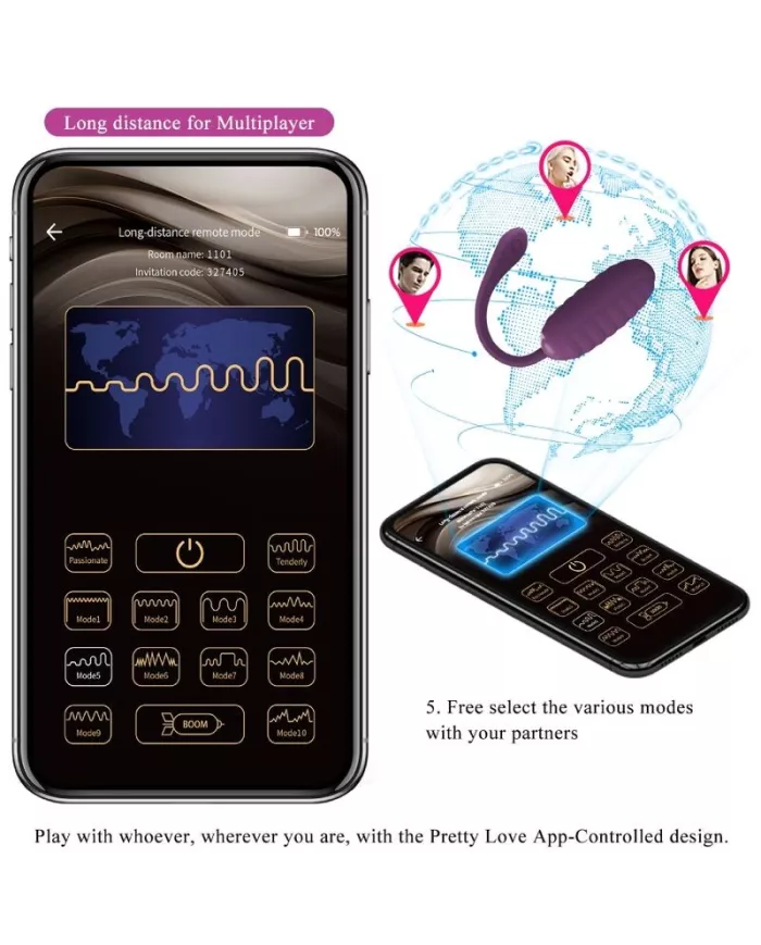 PRETTY LOVE - OEUF VIBRANT RECHARGEABLE CASPER VIOLET