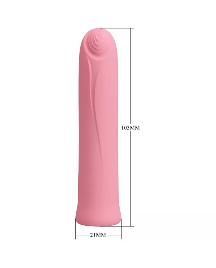 PRETTY LOVE - VIBRATEUR CURTIS MINI SUPER POWER 12 VIBRATIONS EN SILICONE ROSE PRETTY LOVE - VIBRATEUR CURTIS MINI SUPER POWER 12 VIBRATIONS EN SILICONE ROSE