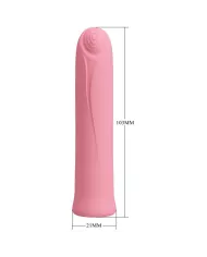 PRETTY LOVE - VIBRATEUR CURTIS MINI SUPER POWER 12 VIBRATIONS EN SILICONE ROSE PRETTY LOVE - VIBRATEUR CURTIS MINI SUPER POWER 12 VIBRATIONS EN SILICONE ROSE