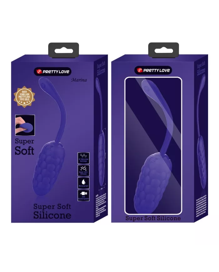 PRETTY LOVE - OEUF VIBRANT  TEXTURE MARINE RECHARGEABLE VIOLET PRETTY LOVE - OEUF VIBRANT  TEXTURE MARINE RECHARGEABLE VIOLET