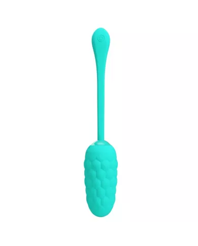 PRETTY LOVE - OEUF VIBRANT  TEXTURE MARINE RECHARGEABLE AQUA GREEN