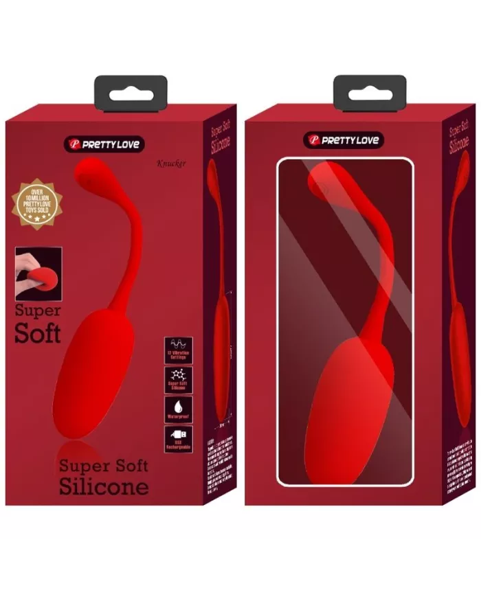 PRETTY LOVE - OEUF VIBRANT RECHARGEABLE KNUCKER ROUGE
