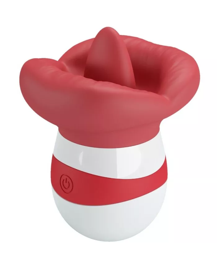 PRETTY LOVE - MINA STIMULATEUR DE LANGUE ROUGE CLAIR