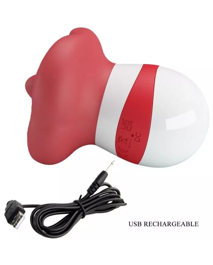PRETTY LOVE - MINA STIMULATEUR DE LANGUE ROUGE CLAIR