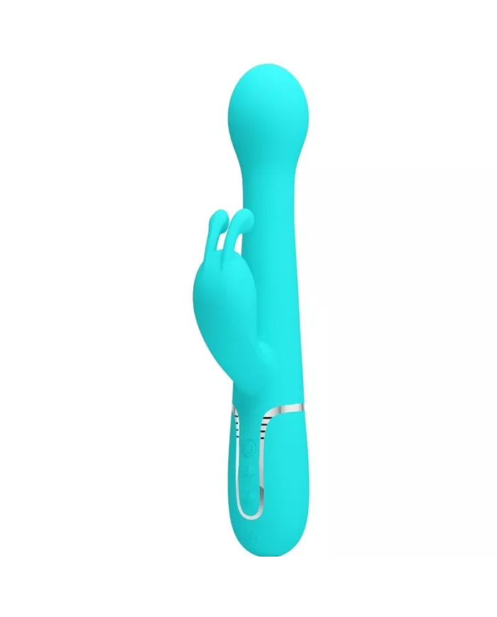 PRETTY LOVE - VIBRATEUR DEJON RABBIT 3 EN 1 MULTIFONCTION VERT AQUA PRETTY LOVE - VIBRATEUR DEJON RABBIT 3 EN 1 MULTIFONCTION VERT AQUA