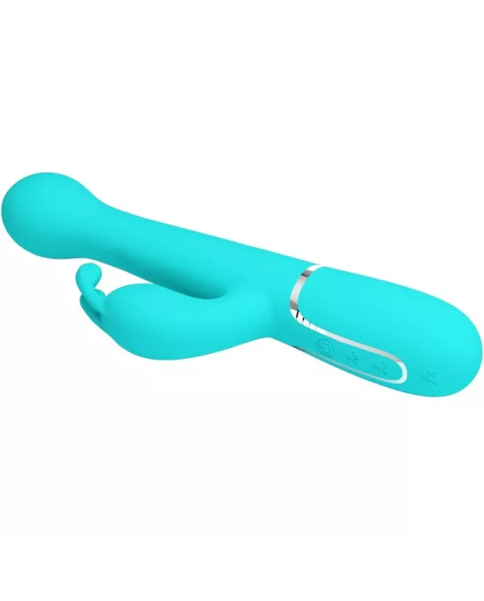 PRETTY LOVE - VIBRATEUR DEJON RABBIT 3 EN 1 MULTIFONCTION VERT AQUA PRETTY LOVE - VIBRATEUR DEJON RABBIT 3 EN 1 MULTIFONCTION VERT AQUA