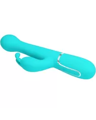 PRETTY LOVE - VIBRATEUR DEJON RABBIT 3 EN 1 MULTIFONCTION VERT AQUA PRETTY LOVE - VIBRATEUR DEJON RABBIT 3 EN 1 MULTIFONCTION VERT AQUA