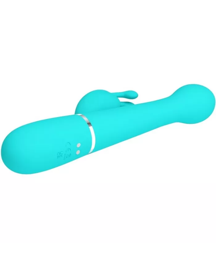 PRETTY LOVE - VIBRATEUR DEJON RABBIT 3 EN 1 MULTIFONCTION VERT AQUA PRETTY LOVE - VIBRATEUR DEJON RABBIT 3 EN 1 MULTIFONCTION VERT AQUA
