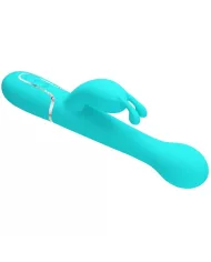 PRETTY LOVE - VIBRATEUR DEJON RABBIT 3 EN 1 MULTIFONCTION VERT AQUA PRETTY LOVE - VIBRATEUR DEJON RABBIT 3 EN 1 MULTIFONCTION VERT AQUA