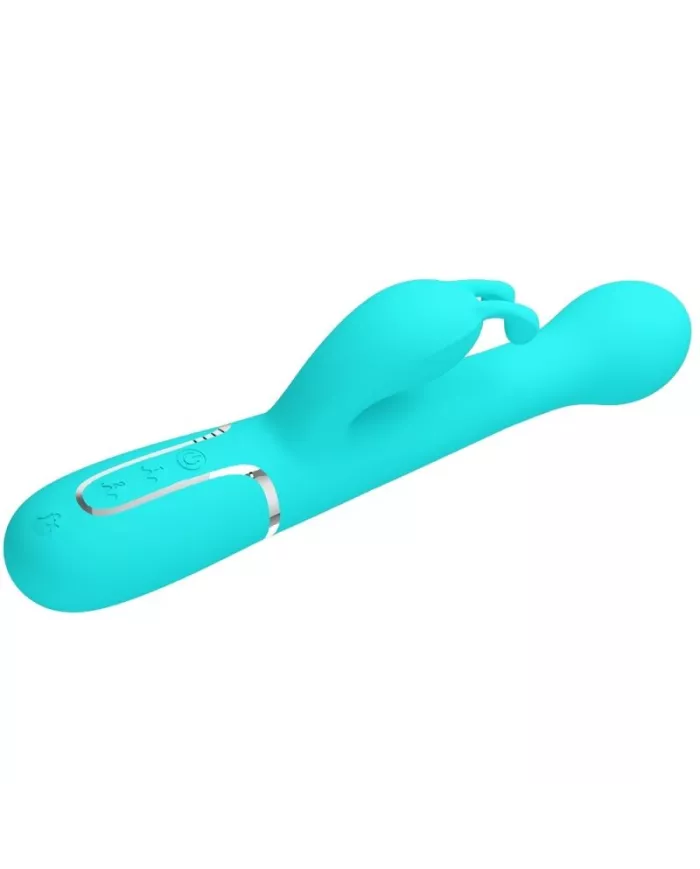 PRETTY LOVE - VIBRATEUR DEJON RABBIT 3 EN 1 MULTIFONCTION VERT AQUA PRETTY LOVE - VIBRATEUR DEJON RABBIT 3 EN 1 MULTIFONCTION VERT AQUA