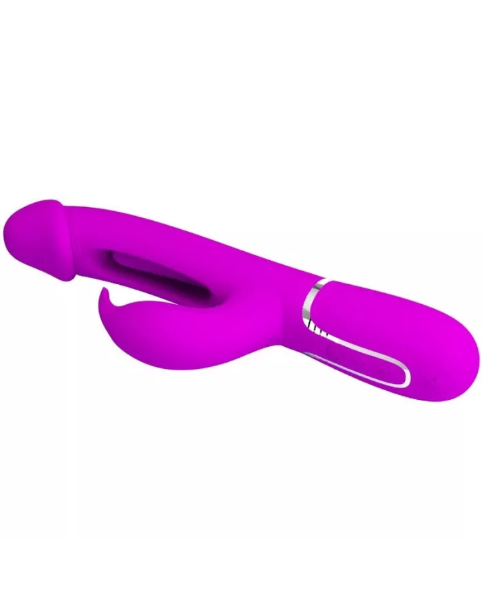 PRETTY LOVE - VIBRATEUR DEJON RABBIT 3 EN 1 MULTIFONCTION  FUCSIA
