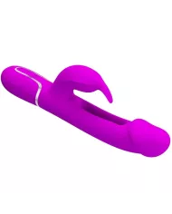 PRETTY LOVE - VIBRATEUR DEJON RABBIT 3 EN 1 MULTIFONCTION  FUCSIA