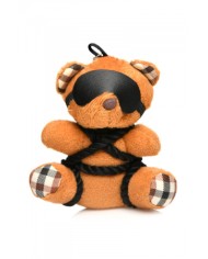 Porte-clés Teddy Bear en tenue Bondage
