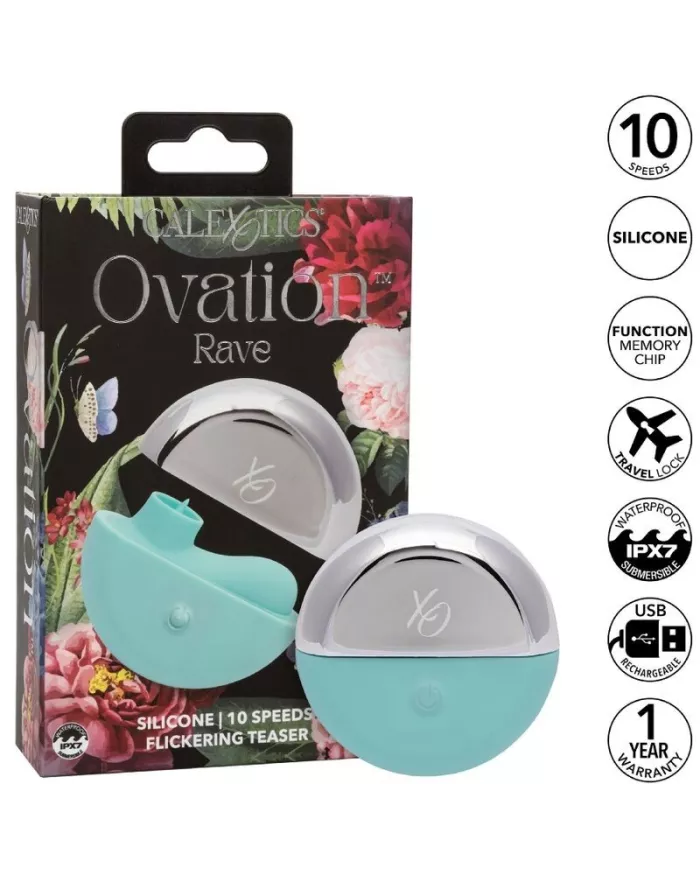 CALEXOTICS - OVATION STIMULATEUR RAVE VERT AQUA CALEXOTICS - OVATION STIMULATEUR RAVE VERT AQUA