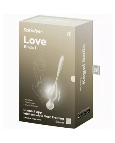 SATISFYER - BALLES VIBRANTES DE KEGEL LOVE BIRDS BLANCHES