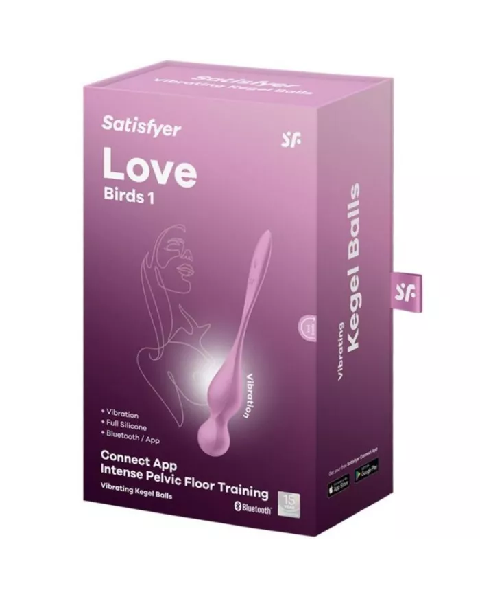 SATISFYER - BALLES VIBRANTES DE KEGEL LOVE BIRDS ROSE