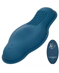 CALEXOTICS - RIDER MASSAGER DOUBLE MOTEUR TÉLÉCOMMANDE BLEU
