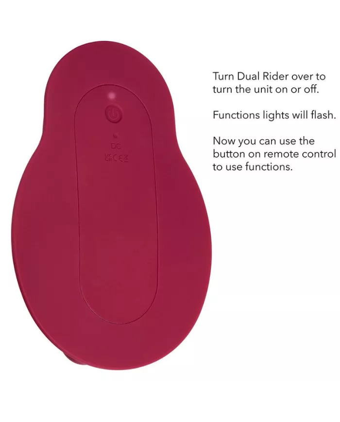 CALEXOTICS - RIDER MASSAGER DOUBLE MOTEUR TÉLÉCOMMANDE ROUGE CALEXOTICS - RIDER MASSAGER DOUBLE MOTEUR TÉLÉCOMMANDE ROUGE