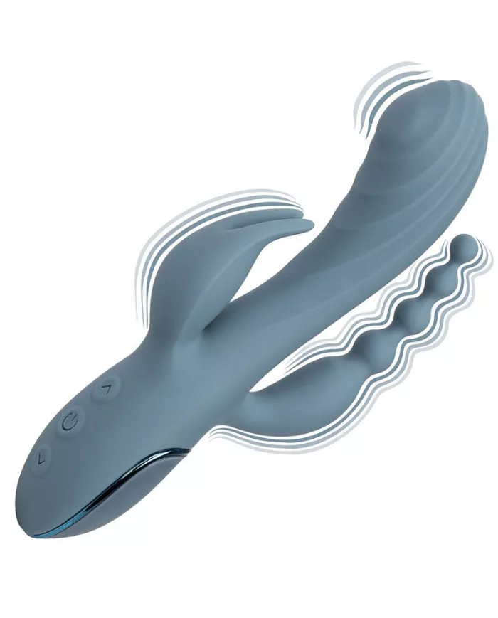 CALEXOTICS - VIBRATEUR TRIPLE ECSTASY GRIS