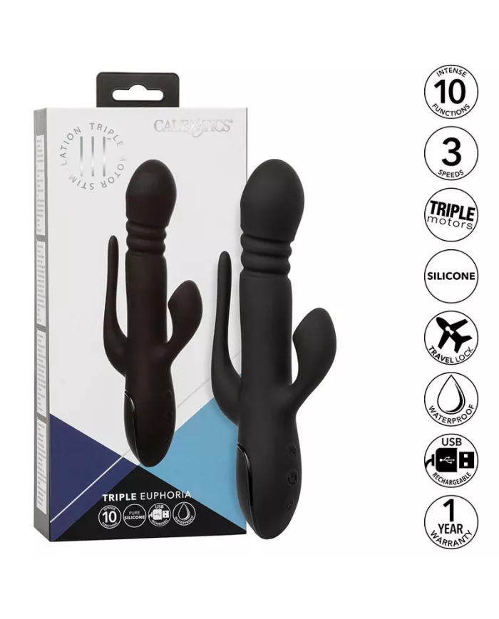 CALEXOTICS - VIBRATEUR TRIPLE EUPHORIA NOIR
