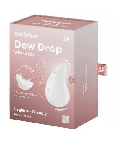 SATISFYER - VIBRATEUR DEW DROP LAY-ON BLANC SATISFYER - VIBRATEUR DEW DROP LAY-ON BLANC