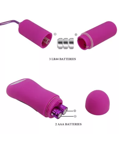 BAILE - STRING AVEC BALLE VIBRANTE ET CONTROL VIOLET