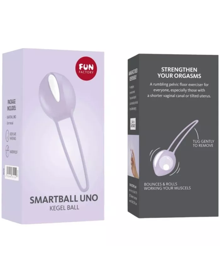 FUN FACTORY - SMARTBALL UNO PELVIC BALL BLANC / VIOLET PASTEL FUN FACTORY - SMARTBALL UNO PELVIC BALL BLANC / VIOLET PASTEL
