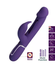 PRETTY LOVE - VIBRATEUR MULTIFONCTION 3 EN 1 KAMPAS RABBIT AVEC LANGUE VIOLET