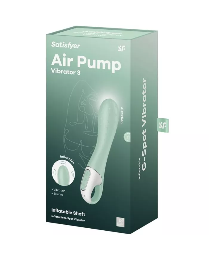 SATISFYER - AIR PUMP VIBRATOR 3 POINT G GONFLABLE NEUF SATISFYER - AIR PUMP VIBRATOR 3 POINT G GONFLABLE NEUF