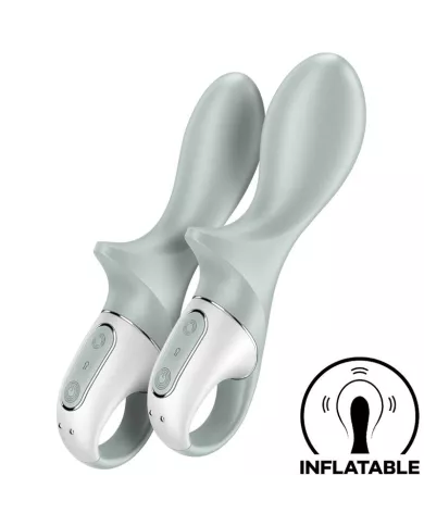SATISFYER - AIR PUMP BOOTY 3 VIBRATEUR ANAL GONFLABLE GRIS VERT SATISFYER - AIR PUMP BOOTY 3 VIBRATEUR ANAL GONFLABLE GRIS VERT