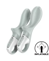 SATISFYER - AIR PUMP BOOTY 3 VIBRATEUR ANAL GONFLABLE GRIS VERT