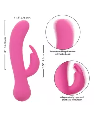 CALEXOTICS - FIRST TIME VIBRATEUR LAPIN RECHARGEABLE ROSE
