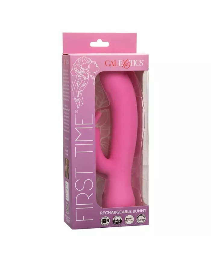 CALEXOTICS - FIRST TIME VIBRATEUR LAPIN RECHARGEABLE ROSE