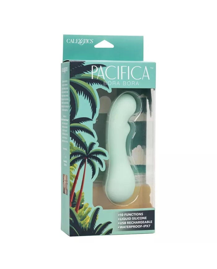CALEXOTICS - PACIFICA BORA BORA ESTIMULATEUR POINT G 10 VIBRATIONS AQUA CALEXOTICS - PACIFICA BORA BORA ESTIMULATEUR POINT G 10 VIBRATIONS AQUA