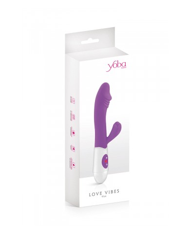 Vibromasseur Rabbit Elya violet - Yoba