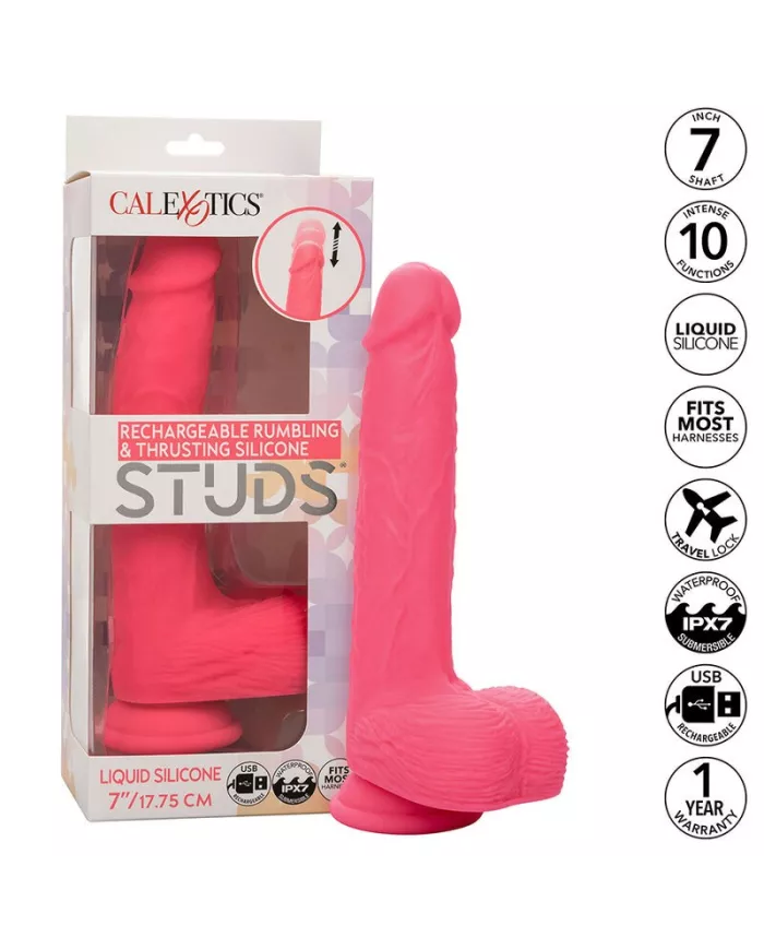 CALEXOTICS - STUDS VIBRATEUR RÉALISTE 10 VIBRATIONS ROSE CALEXOTICS - STUDS VIBRATEUR RÉALISTE 10 VIBRATIONS ROSE