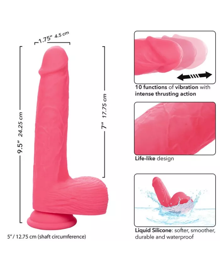 CALEXOTICS - STUDS VIBRATEUR RÉALISTE 10 VIBRATIONS ROSE CALEXOTICS - STUDS VIBRATEUR RÉALISTE 10 VIBRATIONS ROSE