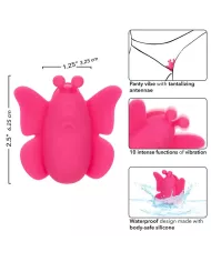 CALEXOTICS - NEON VIBES FLUTTER VIBE STIMULATEUR 10 VIBRATIONS ROSE CALEXOTICS - NEON VIBES FLUTTER VIBE STIMULATEUR 10 VIBRATIONS ROSE