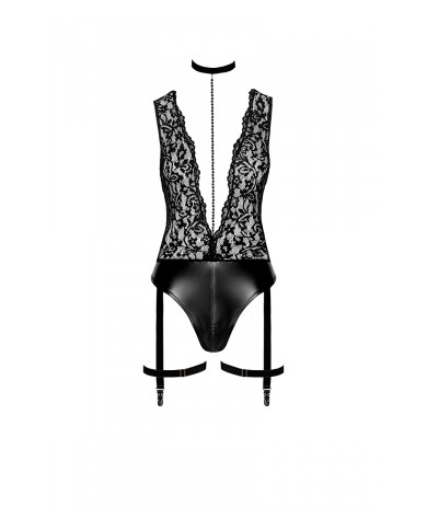Body jarretelles Libido F297 wetlook et dentelle