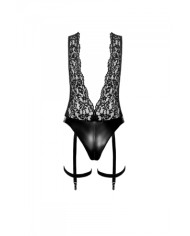 Body jarretelles Libido F297 wetlook et dentelle