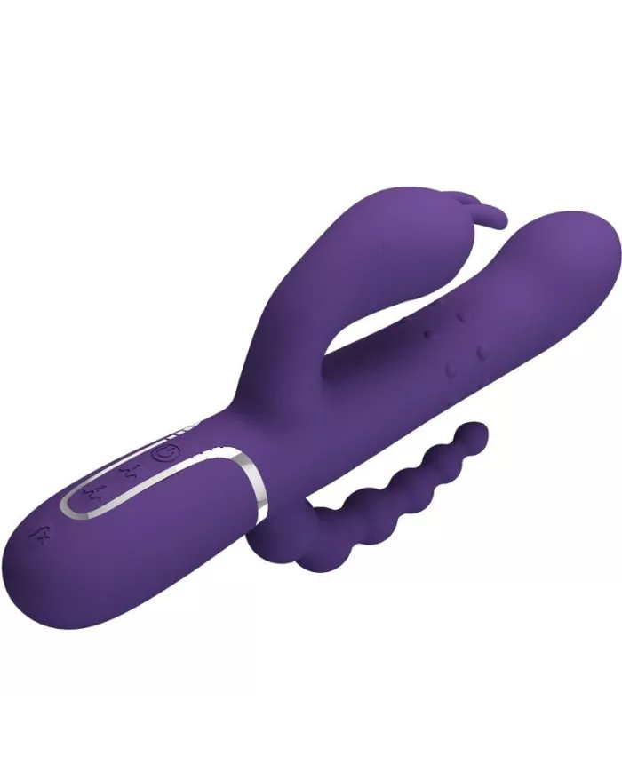 PRETTY LOVE - CAMMY TRIPLE VIBRATEUR MULTIFONCTION 4 EN 1 VIOLET PRETTY LOVE - CAMMY TRIPLE VIBRATEUR MULTIFONCTION 4 EN 1 VIOLET