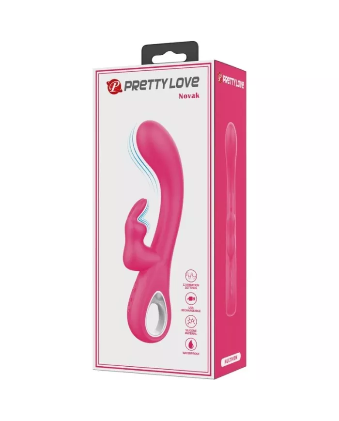 PRETTY LOVE - VIBRATEUR NOVAK RABBIT 12 VIBRATIONS ROSE PRETTY LOVE - VIBRATEUR NOVAK RABBIT 12 VIBRATIONS ROSE
