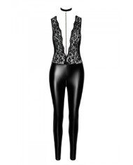 Combinaison collier Libido F298 wetlook et dentelle