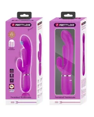 PRETTY LOVE - SHANIA TRIPLE RABBIT VIBRATEUR MULTIFONCTION ROSE