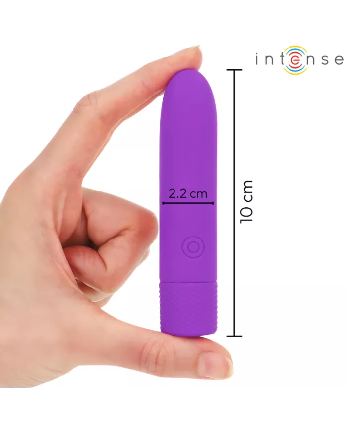 INTENSE - SYMONE BULLET VIBRANT RECHARGEABLE USB 8 VIBRATIONS VIOLET 10 X 2,2 CM INTENSE - SYMONE BULLET VIBRANT RECHARGEABLE USB 8 VIBRATIONS VIOLET 10 X 2,2 CM