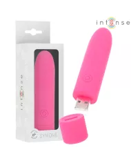 INTENSE - SYMONE BULLET VIBRANT RECHARGEABLE USB 8 VIBRATIONS ROSE 10 X 2,2 CM