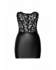 Mini robe corset Solace F300 wetlook et dentelle