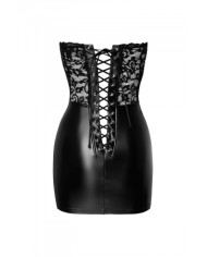 Mini robe corset Solace F300 wetlook et dentelle