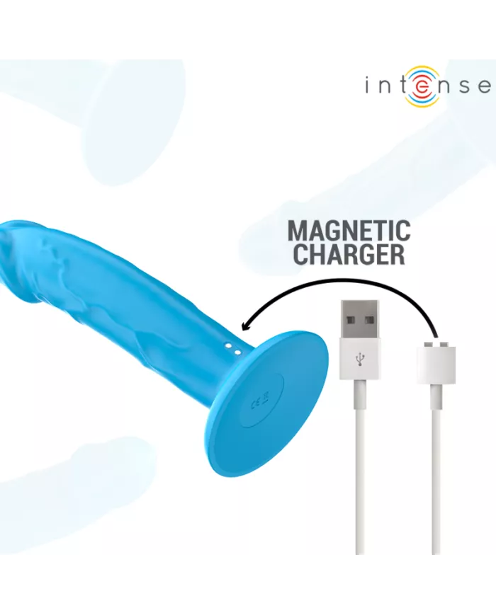 INTENSE - PHOEBE VIBRATEUR RÉALISTE 10 VIBRATIONS TÉLÉCOMMANDE BLEU